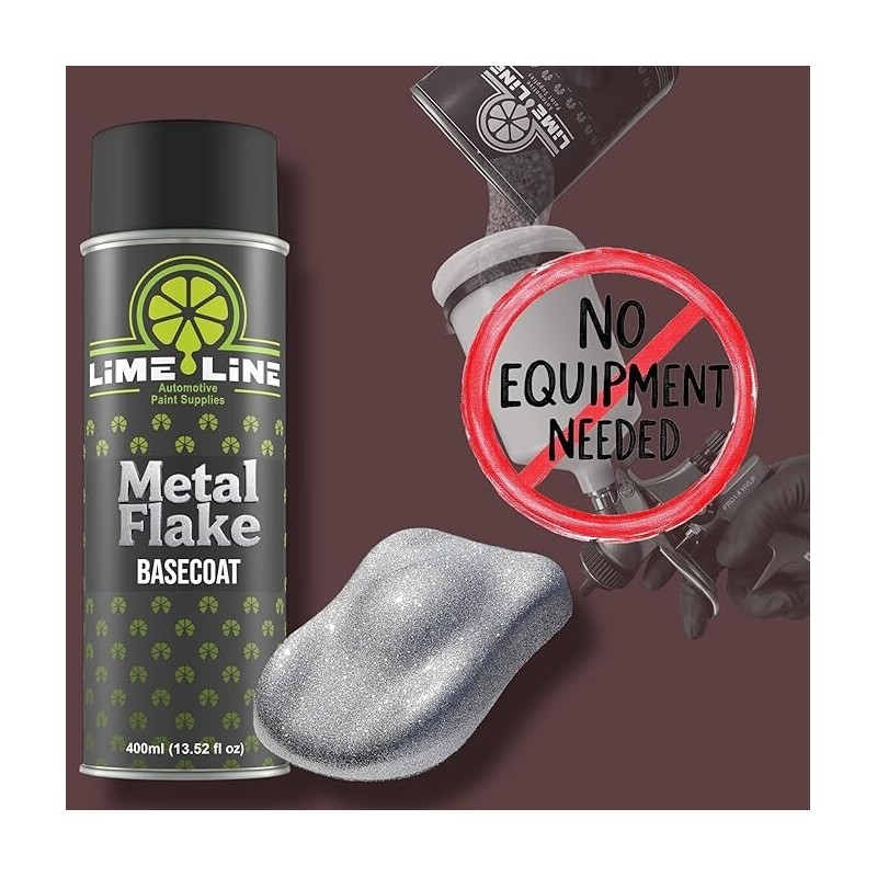 LiME LiNE Automotive Course Silver Basecoat Spray Paint - 14