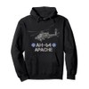 Military Aircraft AH-64 Apache Helicopter Army Aviator gift Pullover Hoodie