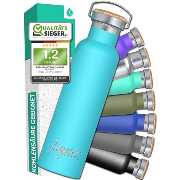 Thermos Flask 750 ml Stainless Steel Light Blue, Thermal Drinking