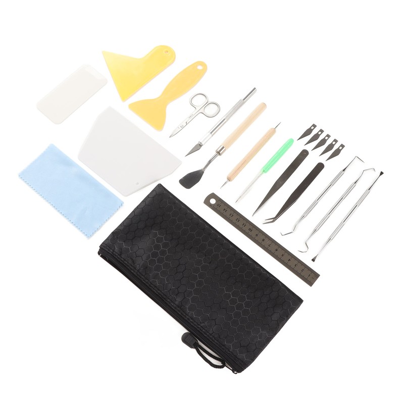 Craft Vinyl Weeding Set 22 Pcs Practical Ruler Carving Pen
