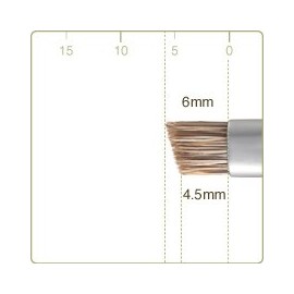 CHIKUHODO Kumano Brush (Cosmetic Brush), Chikhodo, Regular Series, Eyebrow Brush, Water Badger RR-B1, Red Line, Makeup Brush, 1 Piece (1 x 1)