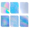Bleidruck 24 Sheets Printable Holographic Sticker Paper 8.5x 11 inch