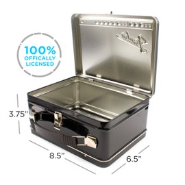 AQUARIUS Fender Amp - Caja grande divertida – Caja de almacenamiento de lata resistente con mango de plástico y cubierta frontal en relieve, mercancía oficial de Fender y regalo coleccionable