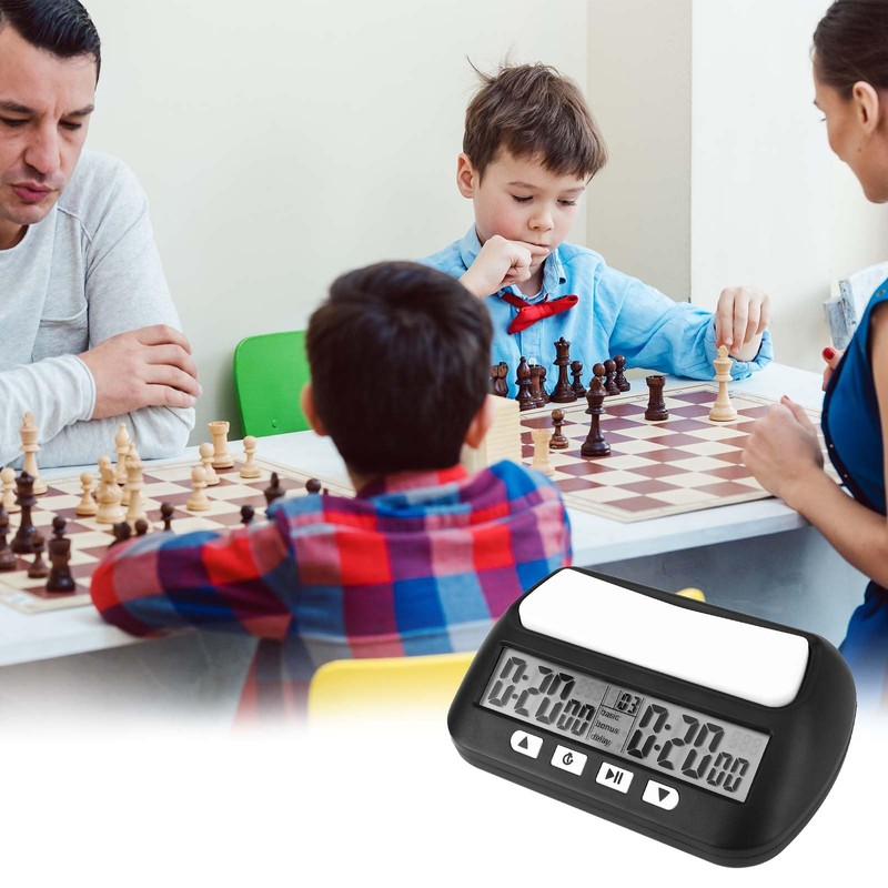 Mkitnvy Professional Chess Clock, Digital Multifunctional Display, Chess Timer, with