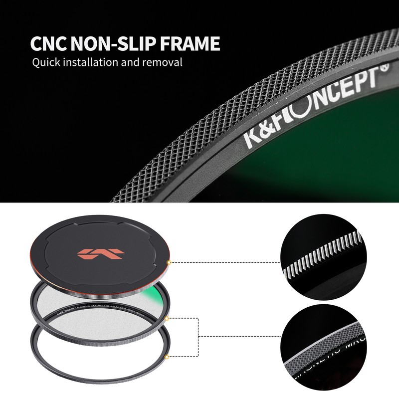 K&F CONCEPT NANO-X-1/4 Soft Focus Filter Diffusion Filter with Waterproof