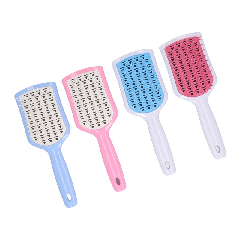 4pcs Hair Detangling Brush Hollow Out Curved Vented Hair Styling
