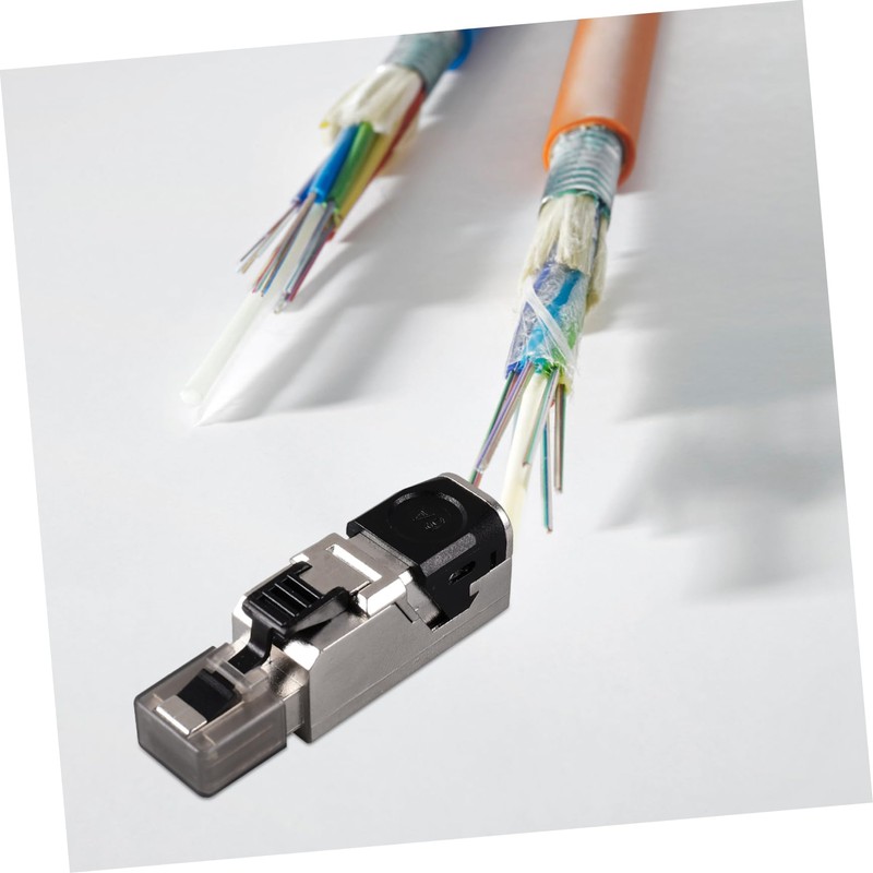 LABRIMP Shielded Connector Pass Through Modular Plug for Tool Installation