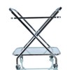 Anne Home X-Shape Bar Cart, One Size, Chrome