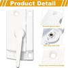 4 Pack Windows Sash Lock-Sliding Window Sash Locks for Single-Hung