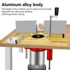 Router Lift Base Maximum 47mm Height Aluminum Alloy Stainless Steel