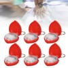 6pcs Cardiopulmonary Resuscitation Face Shield Portable Hygienic Pocket Facial Cover