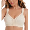 HACI Women's Front Closure Full Coverage Back Support Posture Bra