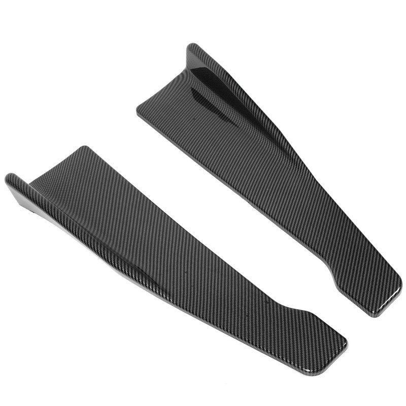 2 Pcs 35cm Rear Bumper Canard Lip Splitter Left Right