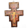 Wooden Crucifix San Damiano Wall Mounted Made in Umbria Italy