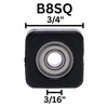 Whiteside B8SQ Ball Bearing: 3/4 Inch Outside Diameter, 3/16 Inch