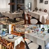 ZIWUROAD Jacquard Rectangle Tablecloth, Thick Kitchen Dining Table Cloth, Waterproof