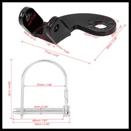Hihaha Universal Bicycle Trailer Coupler Attachment Bike Trailer Hitch Durable Material