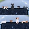 Tucnoeu 8pcs Cute Cat Fingurine, Mini Cat Figurines, Computer Monitor