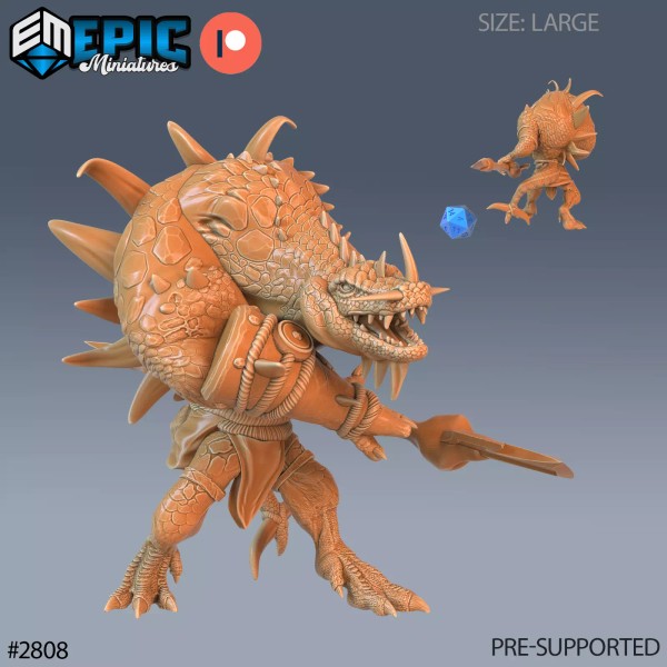 Epic Miniatures Crocodile Hunchback B | Epic Miniatures | RPG