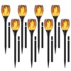 Permande Solar Torch Light with Extension Rod, Solar Lights Outdoor