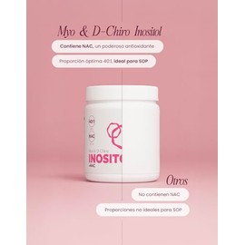 nutriADN – Myo & D-Chiro Inositol + NAC – Suplemento para Mujeres 60 Dosis – Myo Inositol, D-Chiro Inositol y Nac