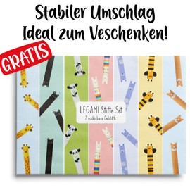 LEGAMI Pen Set of 7 Erasable Gel Pens with FREE Sturdy Gift Envelope