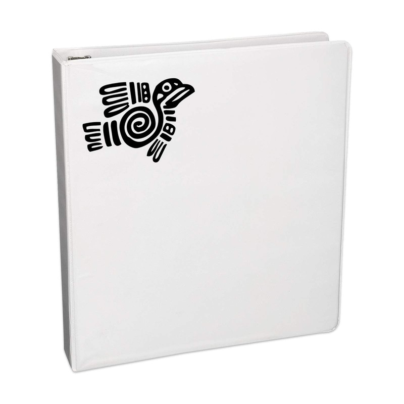 Aztec Bird Silhouette Decal Notebook Car Laptop 5.5" (Black)