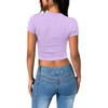 SAMPEEL Lavender Going Out Tops for Women Trendy Purple Summer