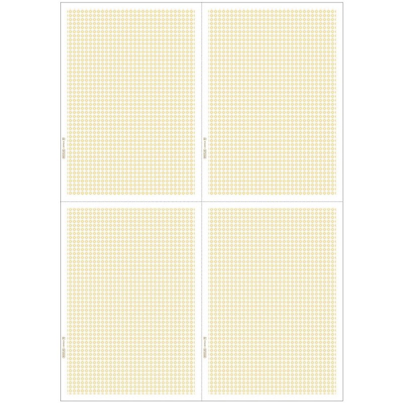 ヒサゴ 帳票 マルチプリンタ A4 地紋 4面 100枚 BP2058