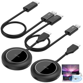 TVPeCee HDMI Radio Transmission: Set of 2 Wireless HDMI Wireless Adapters, Transmitter & Receiver, 1080p, 5 GHz (HDMI Transmission Systems, Transmitter Receiver)