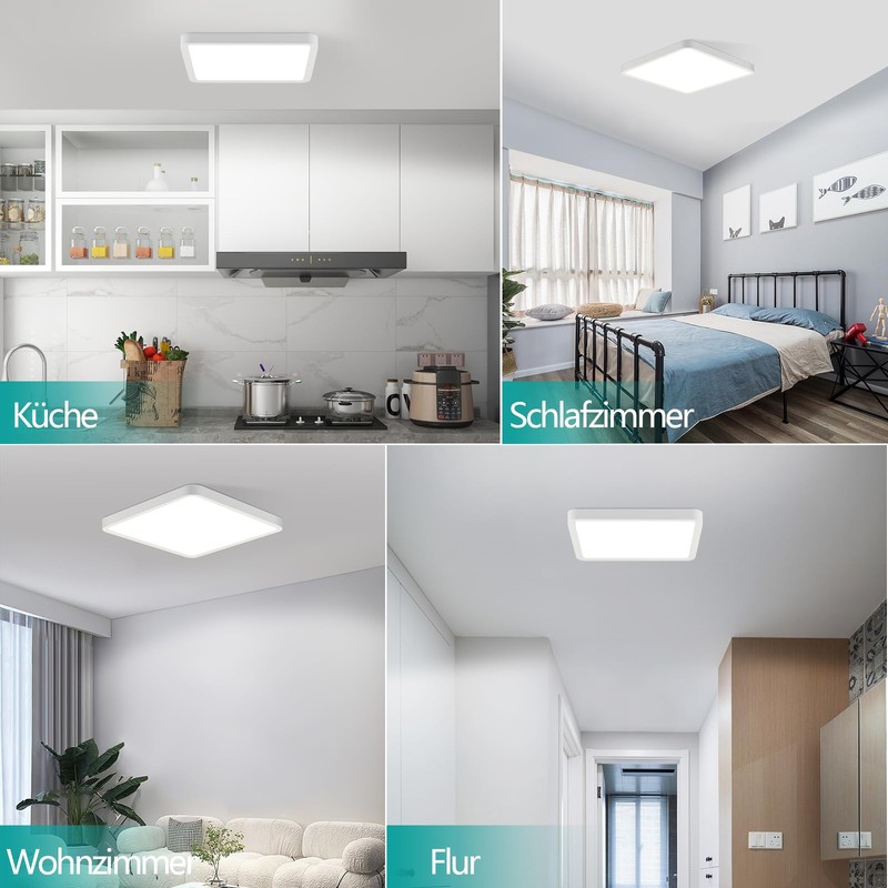 muyuua Ceiling Light Flat Ceiling Light LED - 23 cm