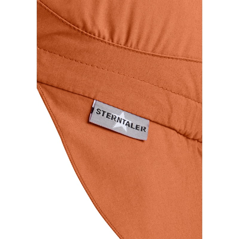 Sterntaler Unisex Peaked Cap Neck Basic Sun Hat, rust, 55