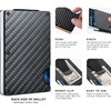 Cartera para hombre,Cartera hombre Clip de dinero con RFID Bloqueo,