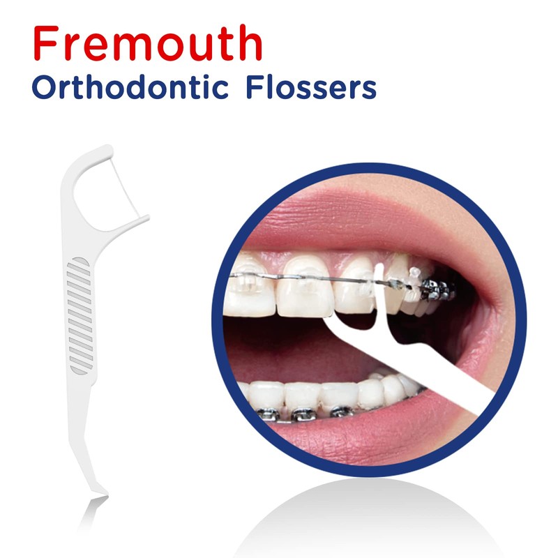 Fremouth Upgraded Orthodontic Flossers for Braces - Ortho Dental Floss