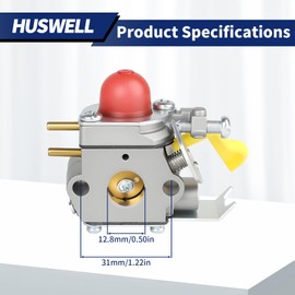 HUSWELL SST25 FL20 Carburetor Tune UP Kits for Poulan Weed Eater Featherlite FL25 FL26 FL26C FL20C FL23 FX26 FX26S MX550 MX557 P2500 P3500 TE475 String Trimmer Air Filter Parts