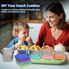 ENCYS Set of 4 Snack Containers,Toddler Snack Containers,Stainless Steel Snack