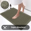 AIBIIN Waffle Pattern Bath Mat Super Absorbent Non Slip Machine