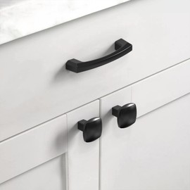 Asidrama 10 Pack 3 Inch Matte Black Kitchen Cabinet Handles, Cabinet Pulls Kitchen Cabinet Hardware for Cupboard Drawer Handles Dresser Pulls