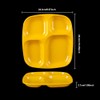 SEIWEI Square Sections Divided Plate 4 Compartments Kitchen Dining Table