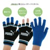 Puma 041801 Training Running Gloves, Two-Layered Magic Gloves, Intense Red/Club,