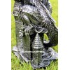 GARDENGREETERS Dragon Statue with Solar Light Lantern Figurine