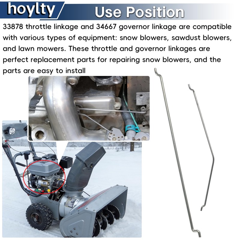hoylty 33878 Throttle Link and 34667 Governor Linkage Compatible with