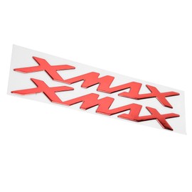 3D Emblem Decal Sticker Motorcycle Badge Vehicle Decoration Pair of Motorcycle Emblem Stickers 3‑Dimensional Decals for Yamaha X‑MAX XMAX 125 250 400(red)