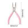 SUNNYCLUE 5 Inch Long Chain Nose Pliers with Serrated Jaws