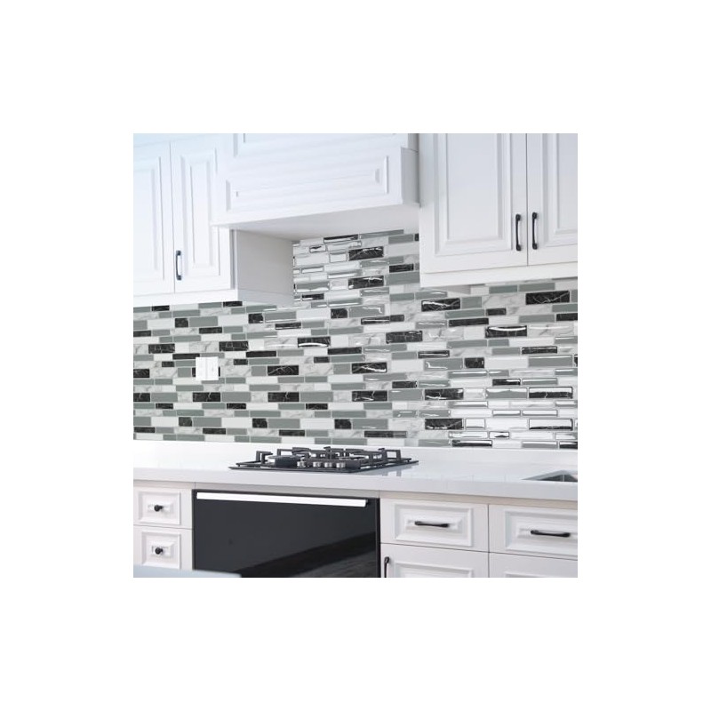 Art3d 20-Sheet Peel and Stick Kitchen Backsplash Tiles, Self-Adhesive Wall