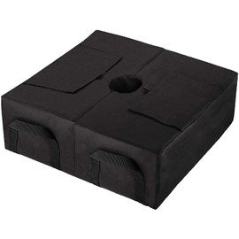 YELAIYEHAO Heavy Duty Easy Installation Fillable Umbrella Stand Holder for Outdoor Patio Umbrellas,Detachable Umbrella Base Weight Bag, Umbrella Weights with Large Openning for Patio Beach Outdoor