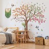 Runtoo Large Tree Wall Decals Peel and Stick 4 Seasons