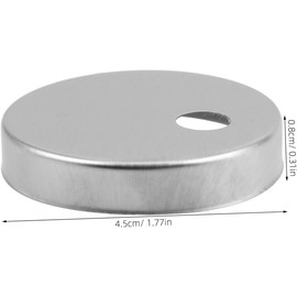 4Pcs Toilet Screw Caps,Silver Stainless Steel Decorative for Toilet Bolt and Seat Covers