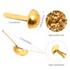 Pack of 100 Mini Brads Pattern Bag Clips, Metal Round