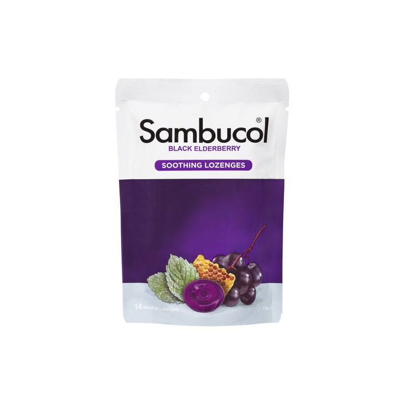 Sambucol Soothing Menthol Lozenges 16 Pack